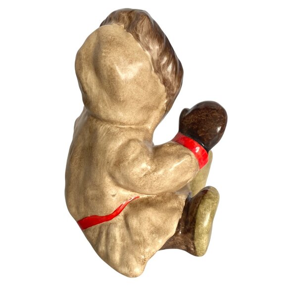 1982 Dinah Inuit Eskimo Figurine C Alan Johnson Hand-Painted 4x4.25x3in Ceramic - Picture 3 of 12